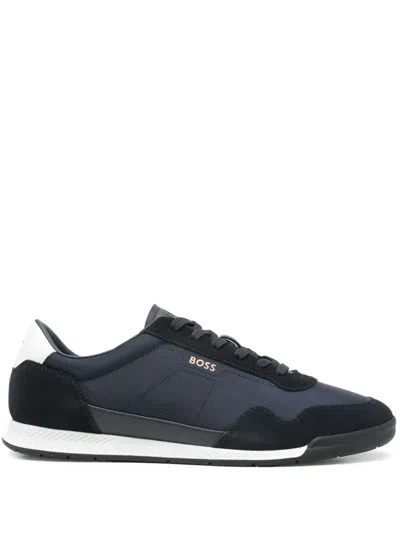 Hugo Boss Titanium Sneakers In Blue