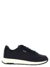 Hugo Boss Midnight Fabric And Synthetic Sneakers In Gray