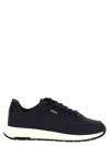 Hugo Boss Midnight Fabric And Synthetic Sneakers In Gray