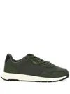 Hugo Boss Dark Green Low Top Sneakers In Green