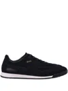 Hugo Boss Titanium Suede Panelled Sneakers