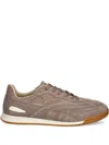 Hugo Boss Titanium Suede Sneakers In Neutrals