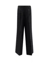 Hugo Boss Tiwi Wide Leg Trousers In Black