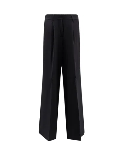 Hugo Boss Tiwi Wide Leg Trousers In Black