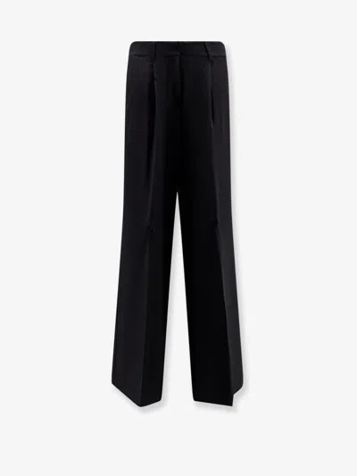 Hugo Boss Tiwi Wide Leg Trousers In Black