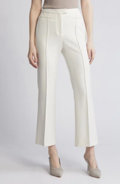Hugo Boss Boss Tizora Crop Pants In Soft Cream