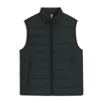 Hugo Boss Tonal-logo Gilet With Water-repellent Finish In Multi