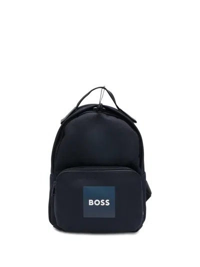 Hugo Boss Kids' Top-handle Backpack In Black