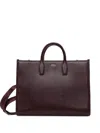 Hugo Boss Top Handle Satchel In Red