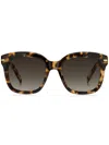 Hugo Boss Tortoiseshell-effect Sunglasses In Braun