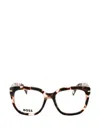 Hugo Boss Tortoiseshell-pattern Rectangle-frame Glasses In Brown