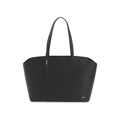 Hugo Boss Tote Bag With Logo Lettering In Black