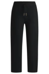 Hugo Boss Tracksuit Bottoms With Adjustable Hems In Black
