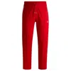 Hugo Boss Tracksuit Bottoms With Checked Tape In Red