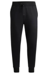 Hugo Boss Tracksuit Bottoms With Contrast Insert In Black