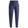 Hugo Boss Tracksuit Bottoms With Contrast Piping In Blue