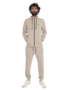Hugo Boss Tracksuit Bottoms With Tape Inserts In Light Beige