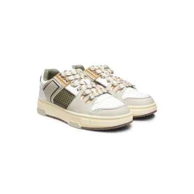 Hugo Boss Trainers With Mesh And Faux Leather In Multi