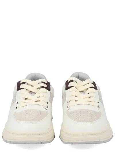 Hugo Boss Trainers With Mesh And Faux Leather In White