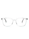 Hugo Boss Transparent Square-frame Glasses In Grey