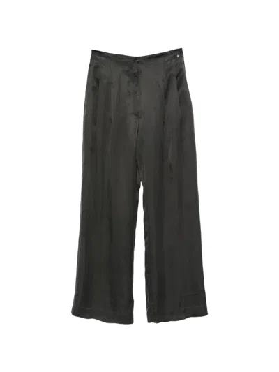 Hugo Boss Tratty Wide-leg Trousers In Gray