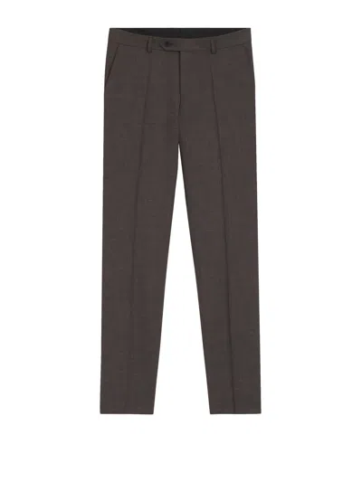 Hugo Boss Trousers In Brown