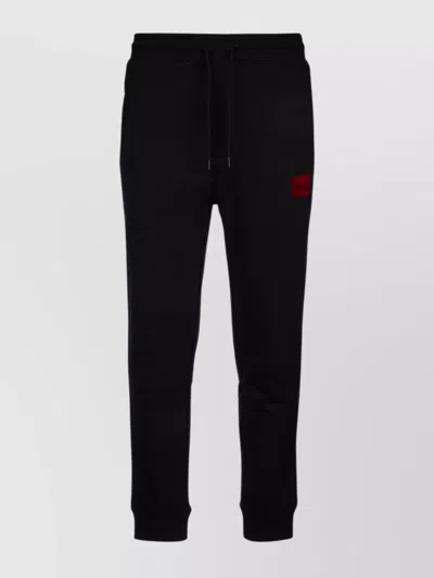 Hugo Boss Trousers With Back Pocket And Elastic Waistband In Black