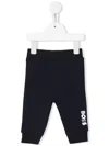 Hugo Boss Trousers With Logo On The Ankle In Blu