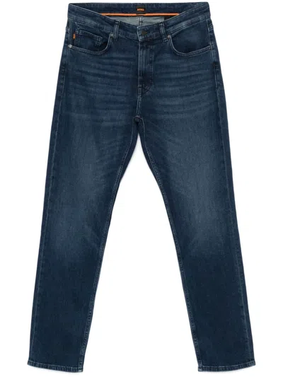 Hugo Boss Straight-leg Jeans In Blue