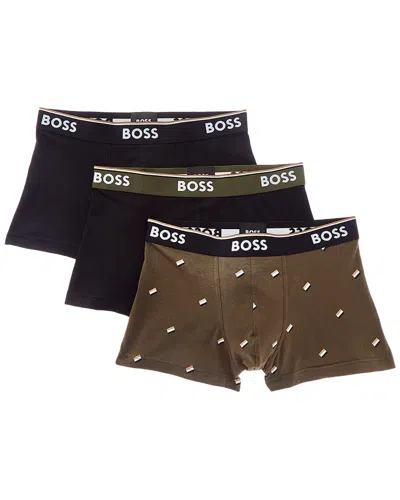 Hugo Boss 3pk Power Boxer Trunk In Multi