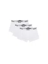 Hugo Boss Boss Underwear 3 Pack Trunks White In White
