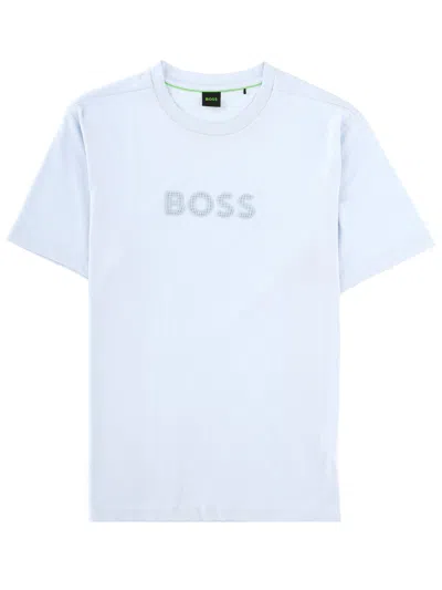 Hugo Boss T-shirt "terrace" Con Logo In Blue