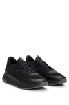 Hugo Boss Ttnm Evo Trainers With Knitted Uppers In 블랙