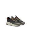 Hugo Boss Ttnm Evo Trainers With Ribbed Sole In Grey