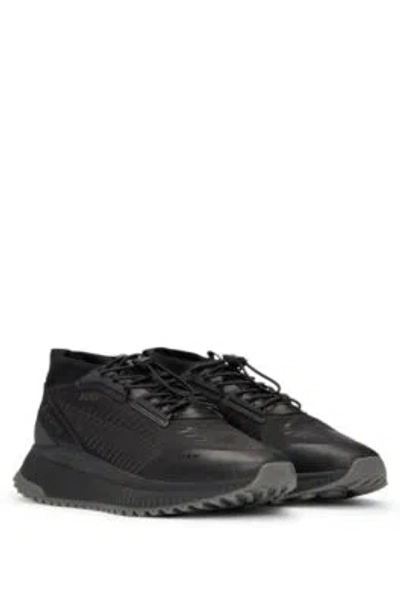 Hugo Boss Boss X Gore-tex Ttnm Evo Trainers With Waterproof Finish In Black
