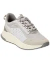 Hugo Boss Ttnm Evo Leather Sneaker In Gray