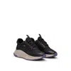 Hugo Boss Ttnm Evo Mixed-material Gore-tex Trainers With Ridged Sole In Black