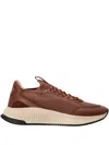 Hugo Boss Ttnm Evo Panelled Sneakers In Brown