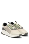 Hugo Boss Ttnm Evo Gore-tex Trainers With Ribbed Sole In Light Beige
