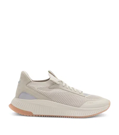 Hugo Boss Ttnm Evo Sneakers In Beige