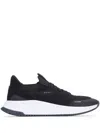 Hugo Boss Boss Man Sneakers Black Size 12 Leather, Textile Fibers