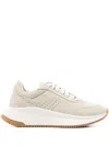 Hugo Boss Ttnm Evo Trainers In Suede With Perforations In Grey
