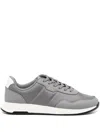Hugo Boss Boss Titanium Panelled Mesh Sneakers In 灰色