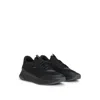 Hugo Boss Ttnm Evo Trainers With Knitted Uppers In Black