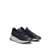 Hugo Boss Ttnm Evo Trainers With Knitted Uppers In Blue