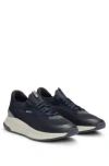 Hugo Boss Ttnm Evo Mens Trainers With Knitted Uppers Nos In Dark Blue