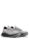Hugo Boss Ttnm Evo Trainers With Knitted Uppers In Dark Grey