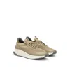 Hugo Boss Ttnm Evo Trainers With Knitted Upper In Green