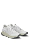 Hugo Boss Ttnm Evo Trainers With Knitted Uppers In White