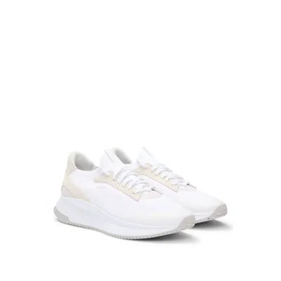 HUGO BOSS TTNM EVO TRAINERS WITH KNITTED UPPERS